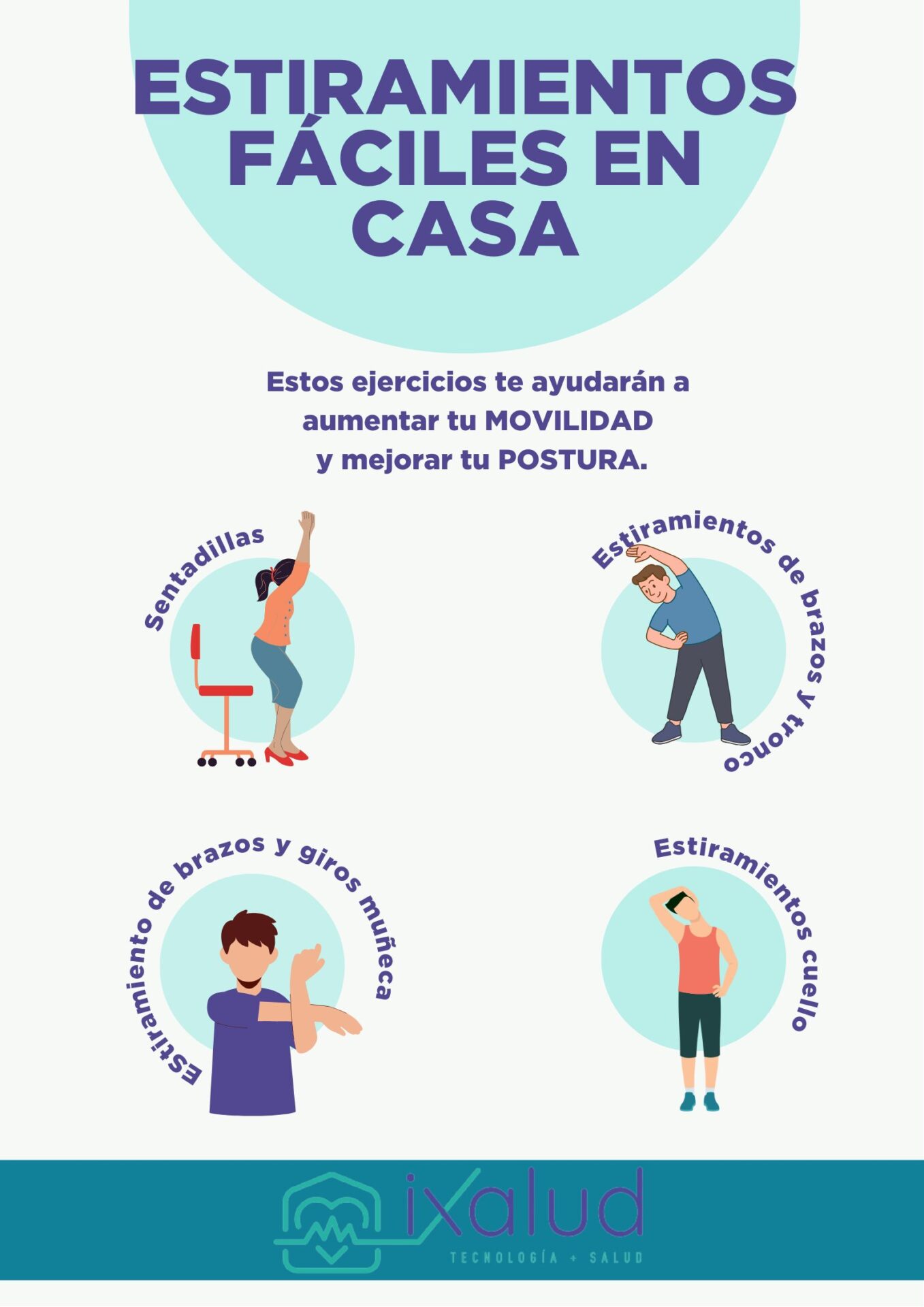 Ejercicios fáciles en casa Ejercicios fáciles en casa